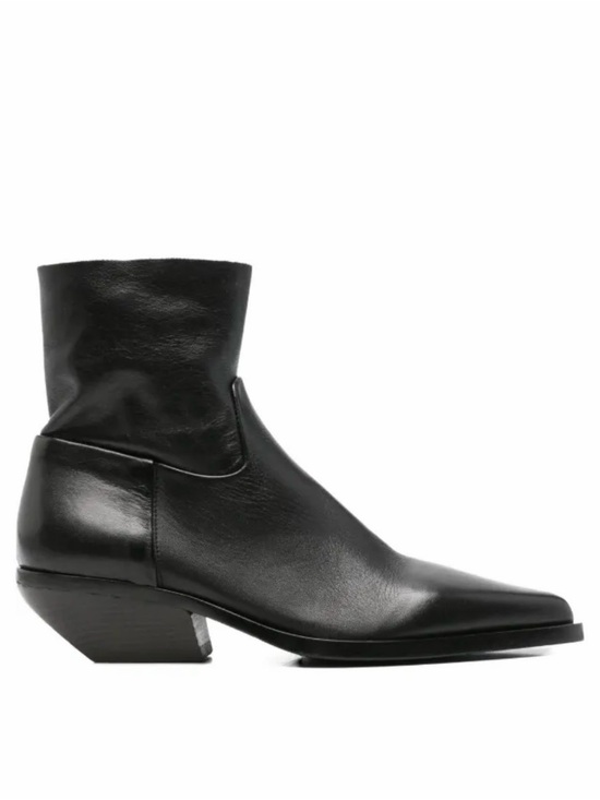 Elena Iachi Shoes - Italian Black Leather Ankle Boots